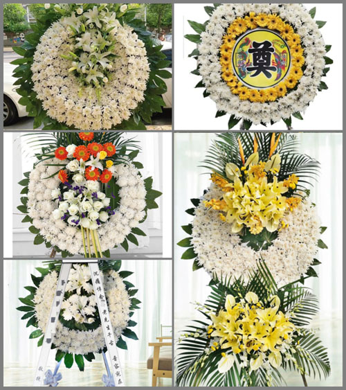 湖南永州祁阳县七里桥镇老屋院村花圈速递